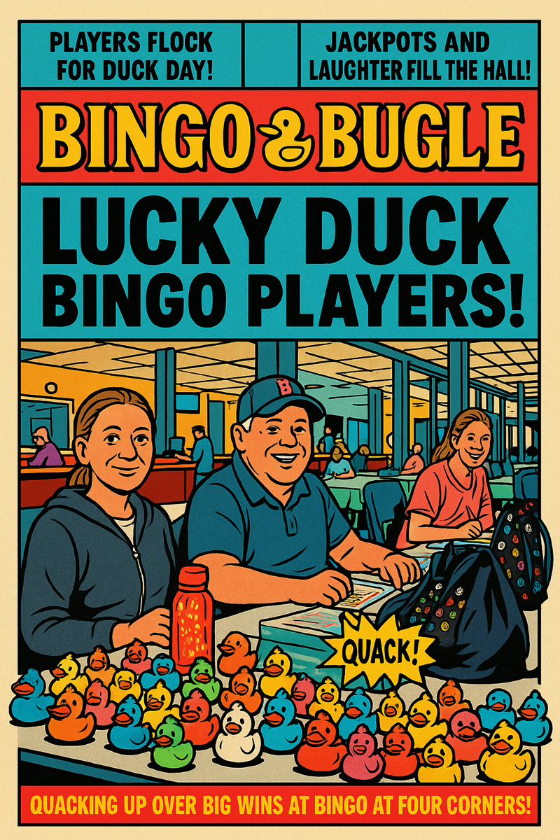 Bingo Bugle Lucky Duck community poster